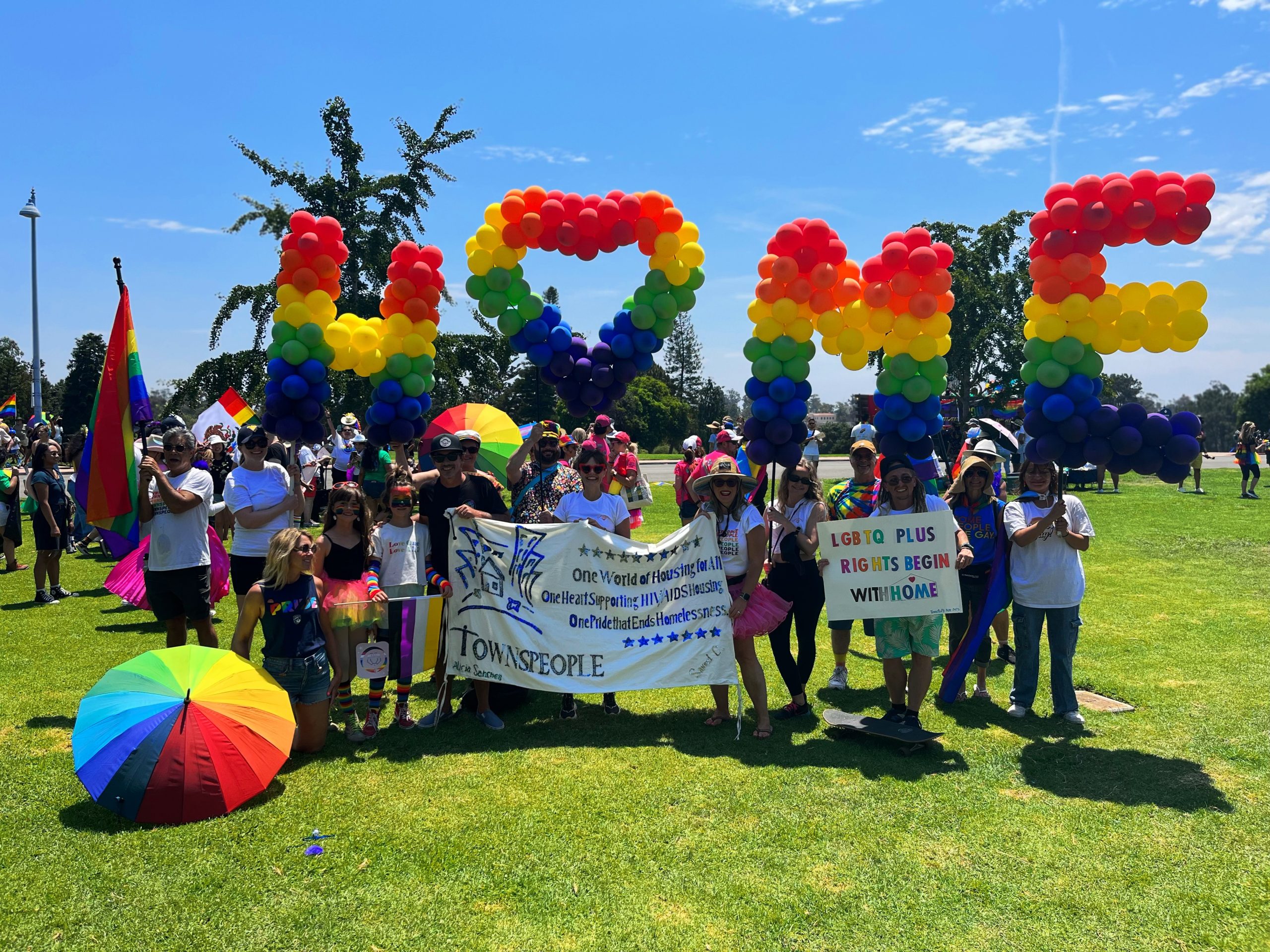 “March for Home” at the 2023 San Diego Pride Parade! Townspeople